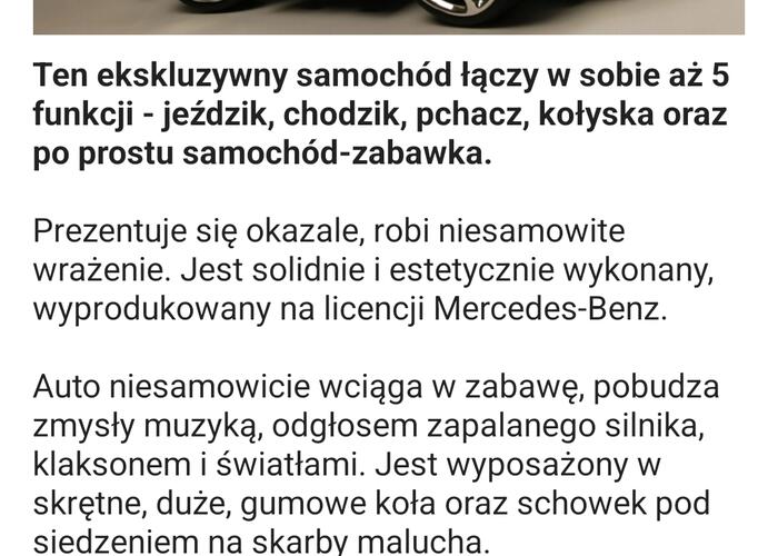 Grajewo ogłoszenia: Sprzedam jeździć 5 w 1